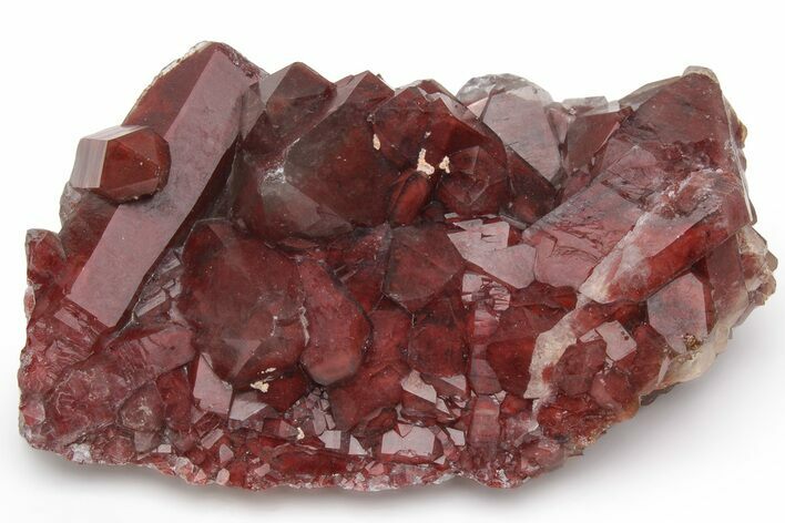 Natural, Red Quartz Crystal Cluster - Morocco #232892